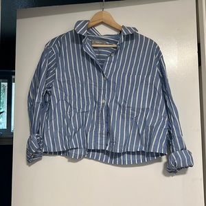 Everlane Boxy Fit Cropped Poplin